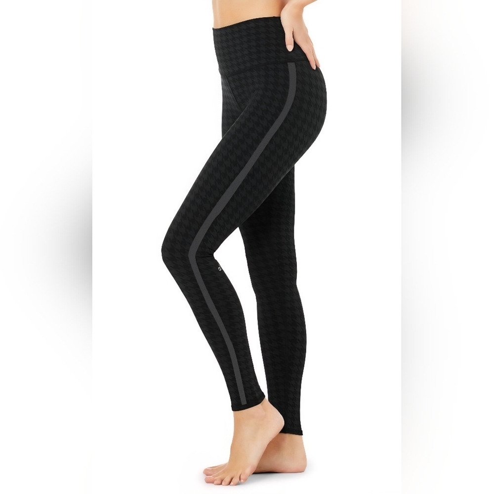 ALO Yoga Jacquard Houndstooth High-Waist Leggings Size Small